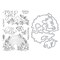 Hero Arts Chasing Rainbows Stamps & Dies Bundle-Floral Rainbow And Clouds